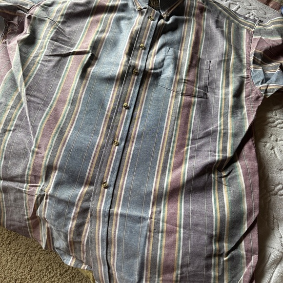 Men's Multicolor Striped Shirt Loafers by‎ Reed StJames Size XL - Picture 2 of 10